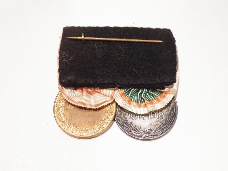 WW1 Austro Hungarian Medal Pair, Miniatures and Photos. — image 3