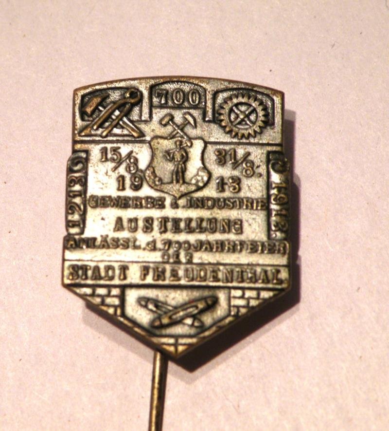 Circa 1913 German Tinny Stick Pin 700 year Commemoration — image 2