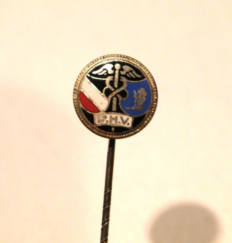 Vintage Pre WW2 German DHV Trade Union Pin Badge — image 2