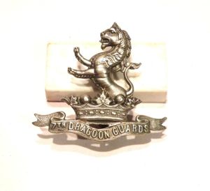 Victorian 7th Dragoon Guards Cap Badge.