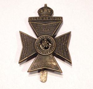 WW1 KRRC Cap Badge.