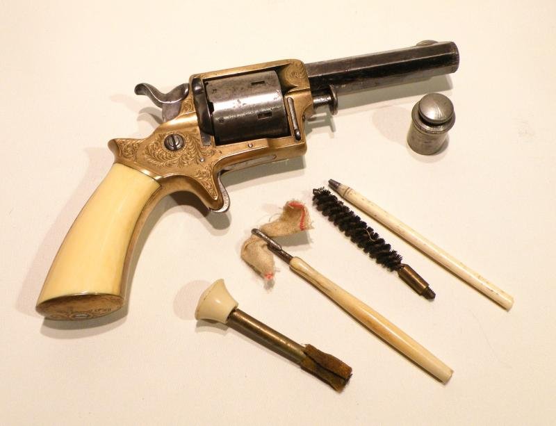 19thC Tranter 7 Shot Rimfire Revolver – Deluxe Version — image 7