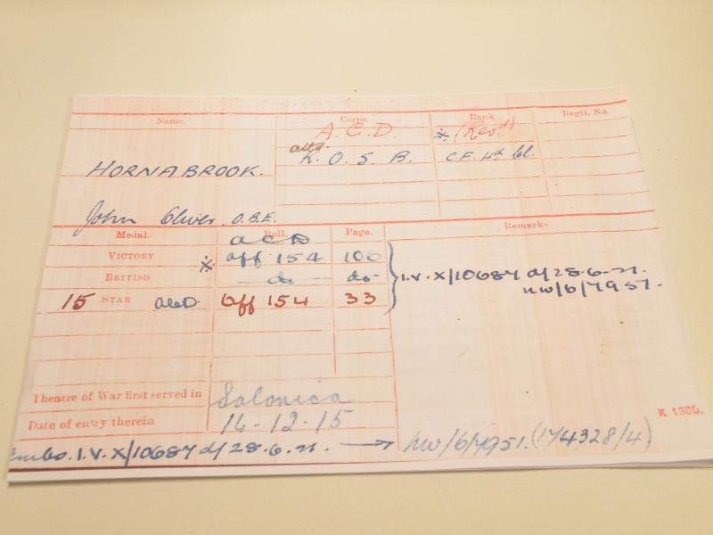 WW1 OBE Medal Group to Reverend Hornabrook. — image 9