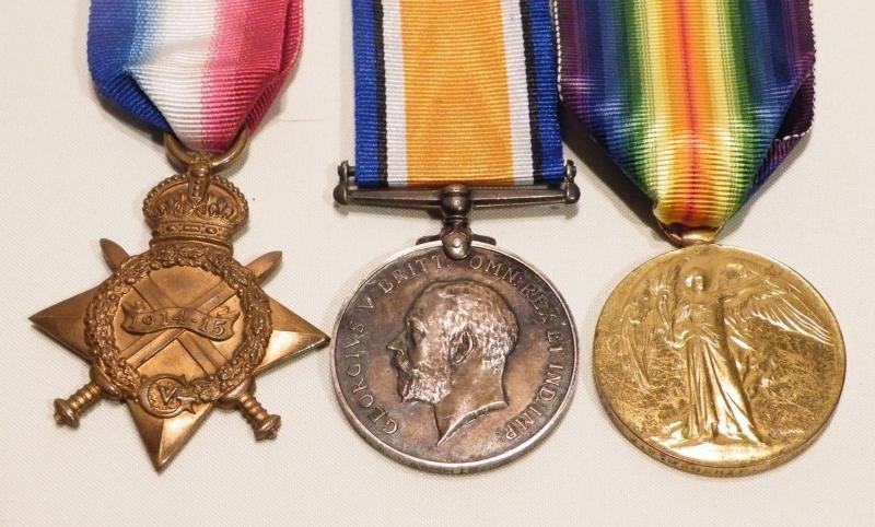 WW1 Medal Trio to Manship RNR. Killed by Mine 1916 — image 2