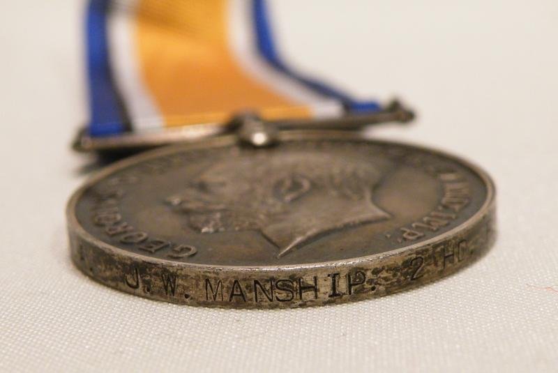 WW1 Medal Trio to Manship RNR. Killed by Mine 1916 — image 4