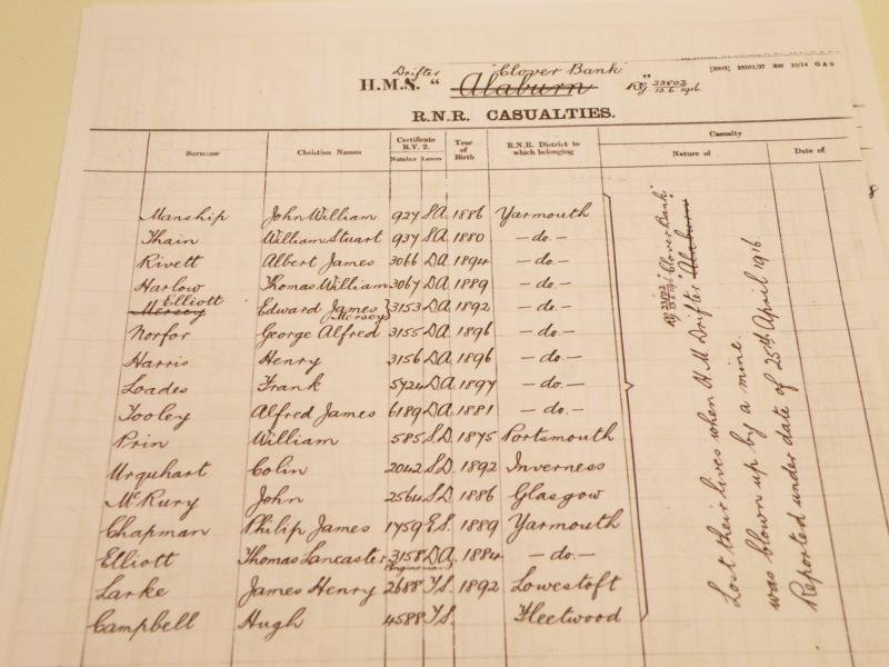 WW1 Medal Trio to Manship RNR. Killed by Mine 1916 — image 7