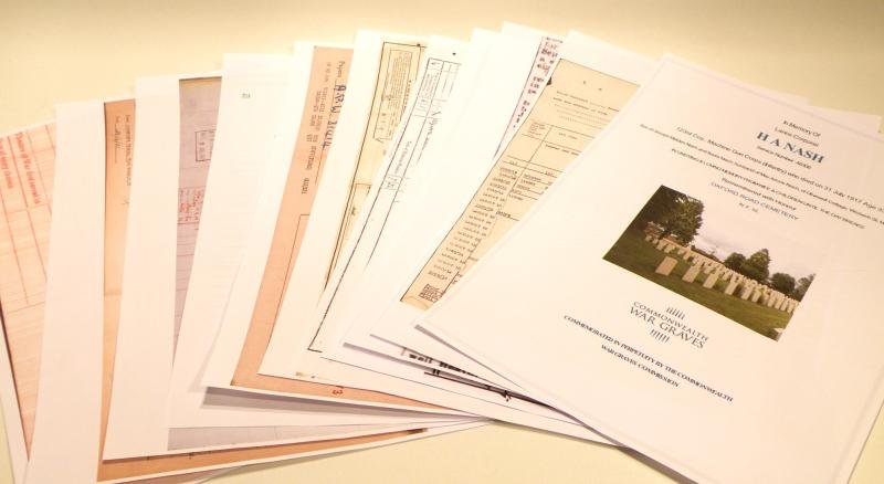 WW1 Medal Pair to Nash MGC – KIA 1st Day Passchendaele. — image 8