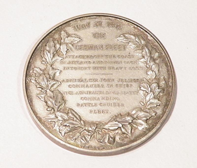 Large Size Solid Silver Battle of Jutland Medallion. — image 2