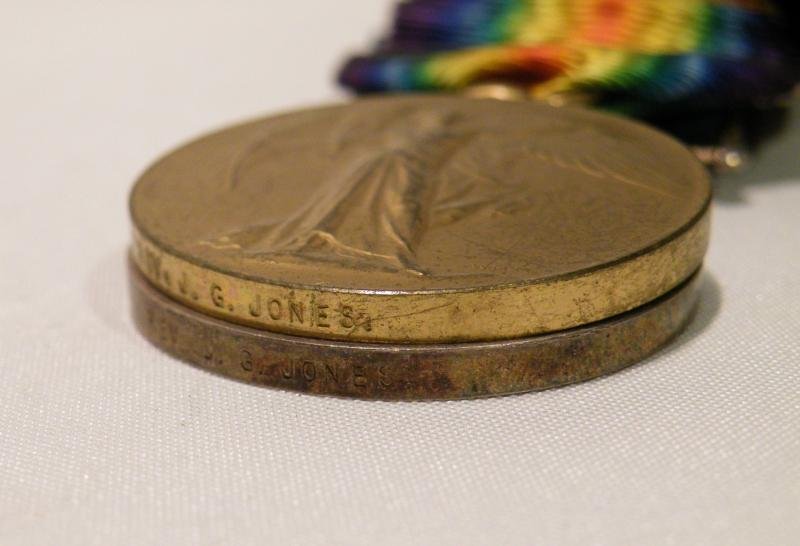 WW1 Medal Pair to Reverand Jones Army Chaplain. MID — image 3