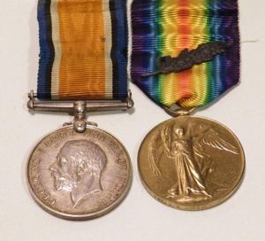 WW1 Medal Pair to Reverand Jones Army Chaplain. MID