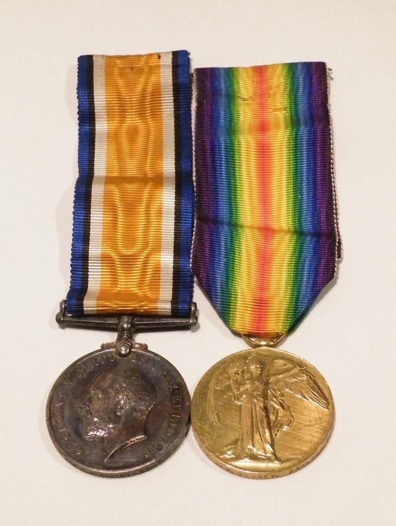 WW1 Medal Pair Etc to Dobney 23rd Londons. — image 2