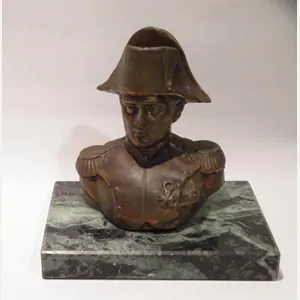 Antique Bronzed Bust of Napoleon on Marble Base