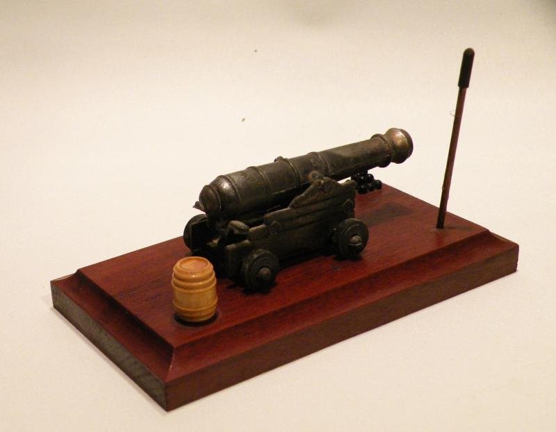 Vintage Small Metal Model Cannon Desk Item — image 2