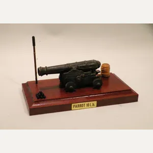 Vintage Small Metal Model Cannon Desk Item
