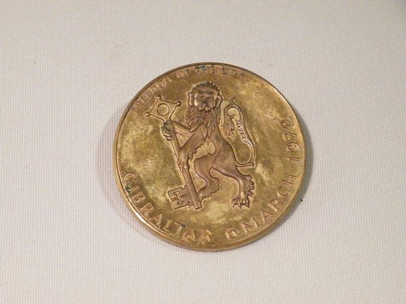 Royal Engineers Freedom of Gibraltar Medallion. — image 2