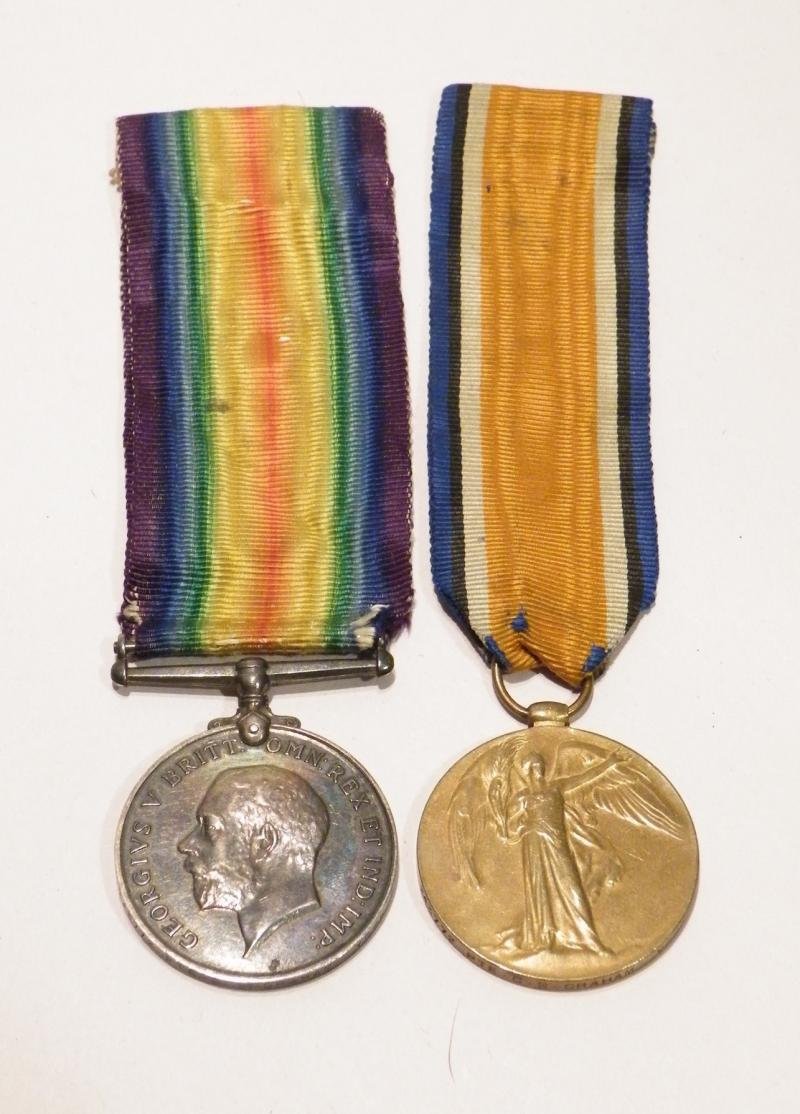 WW1 medal Pair to Graham Yorks & DLI. — image 2