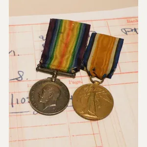 WW1 medal Pair to Graham Yorks & DLI.