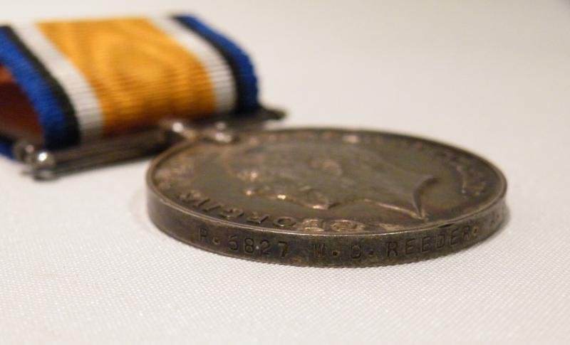 WW1 BWM to Reeder RNVR RND Howe / Drake Battalion. — image 3