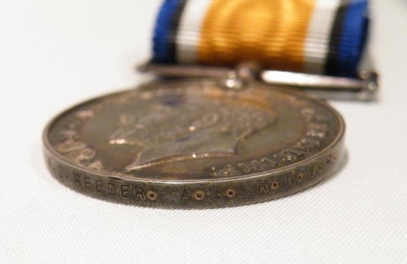 WW1 BWM to Reeder RNVR RND Howe / Drake Battalion. — image 4