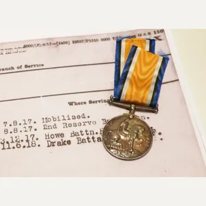 WW1 BWM to Reeder RNVR RND Howe / Drake Battalion.