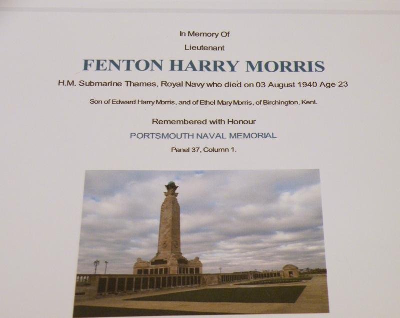 WW2 Medal Group 4 to Lieut Morris KIA HM Submarine Thames 1940. — image 5