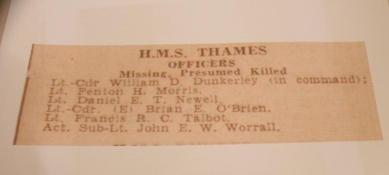 WW2 Medal Group 4 to Lieut Morris KIA HM Submarine Thames 1940. — image 6