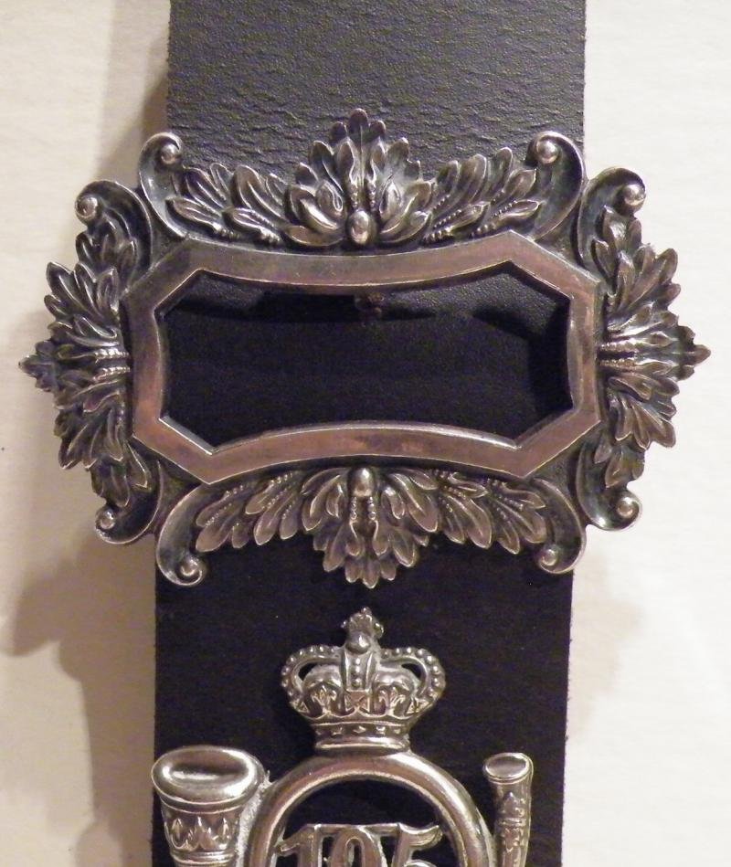 Victorian Infantry Officers Whistle, Chains Belt Mounts and Badge — image 3