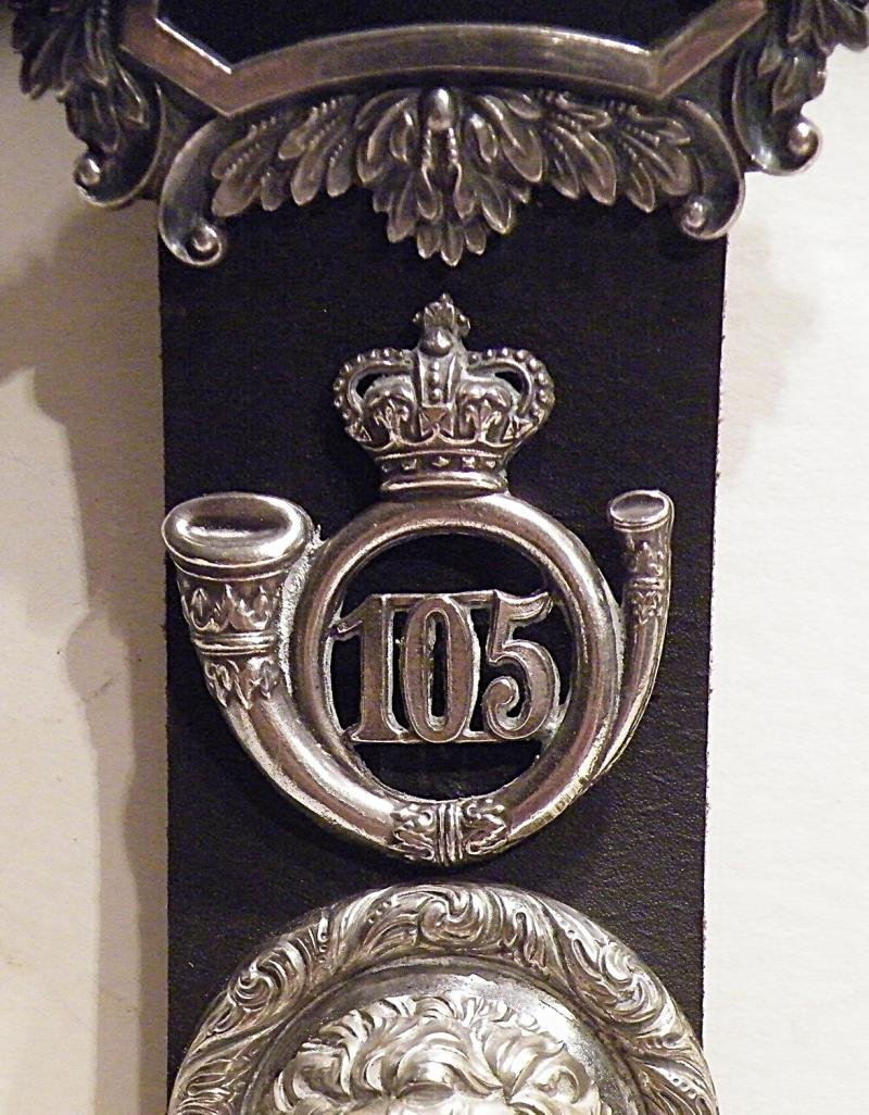 Victorian Infantry Officers Whistle, Chains Belt Mounts and Badge — image 4