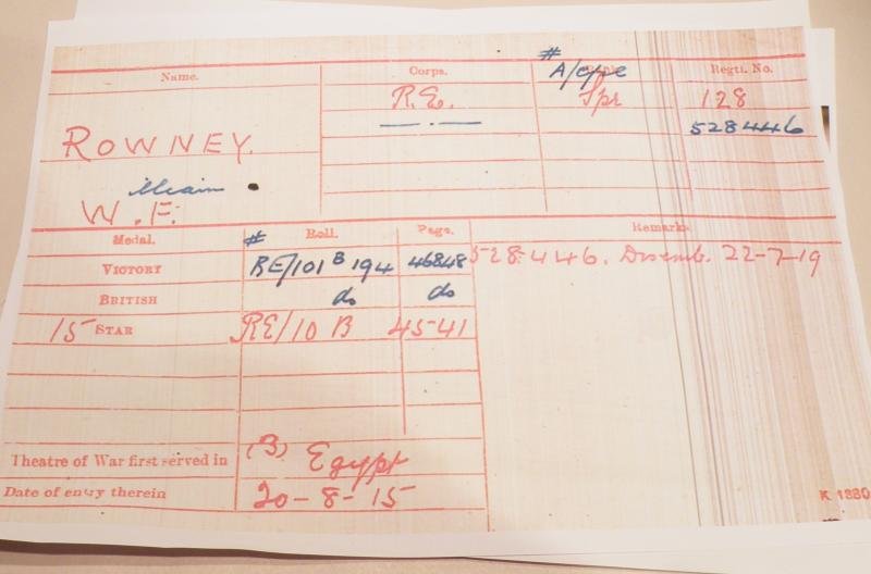 WW1 Territorial Force Medal Group to Rowney RE Sig Coy. — image 10