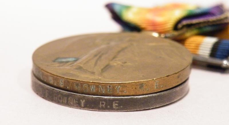 WW1 Territorial Force Medal Group to Rowney RE Sig Coy. — image 5