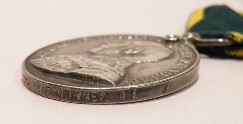 WW1 Territorial Force Medal Group to Rowney RE Sig Coy. — image 7
