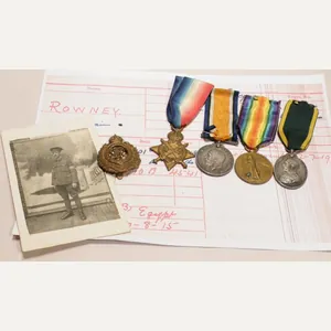 WW1 Territorial Force Medal Group to Rowney RE Sig Coy.