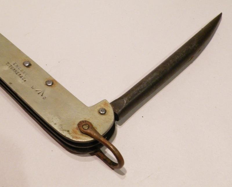 Early WW1 Military Issue Clasp Knife – T. Turner Sheffield — image 3