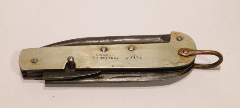 Early WW1 Military Issue Clasp Knife – T. Turner Sheffield — image 5