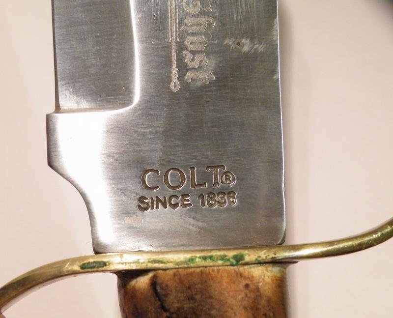Vintage Colt Rough Rider Bowie Knife Colonel Mosby Tribute. — image 6