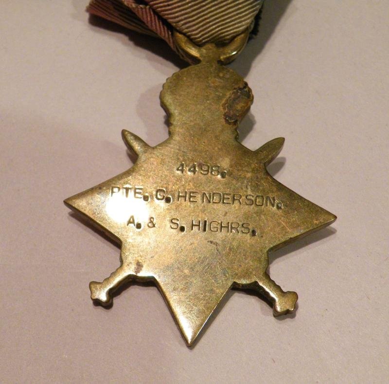 WW1 Pair to Henderson A & S H 1/6th (Renfrewshire) Battalion. — image 4
