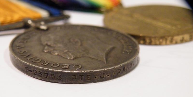 WW1 Medal Pair to Grant 1/7th Black Watch. — image 3