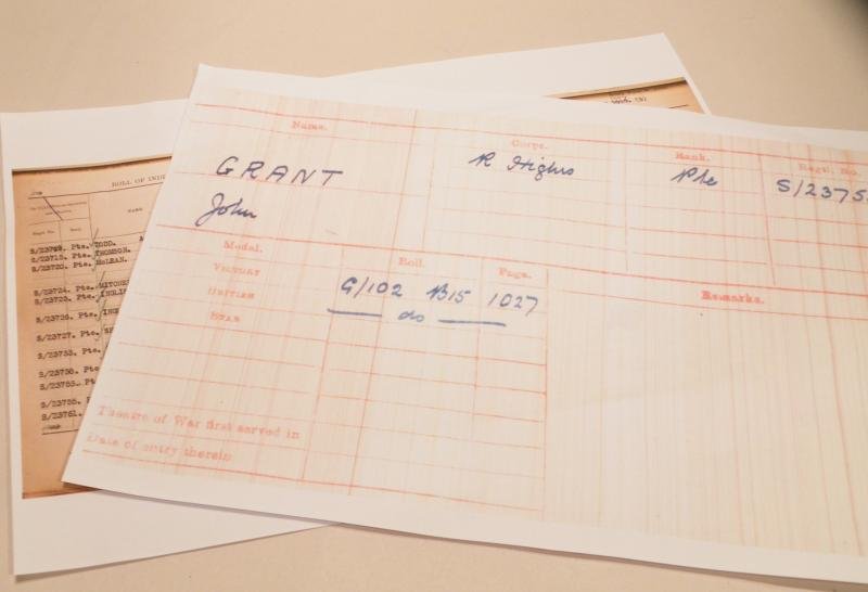 WW1 Medal Pair to Grant 1/7th Black Watch. — image 5