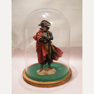 Very Detailed Model of Napoleon Bonaparte under Glass Dome