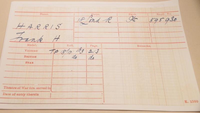 WW1 & WW2 Family Medals to Harris London Irish & RAF. — image 7