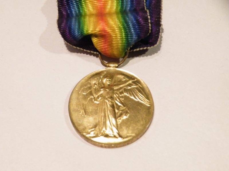 WW1 Victory Medal Simmonds Essex Reg - Killed Gallipoli. — image 2