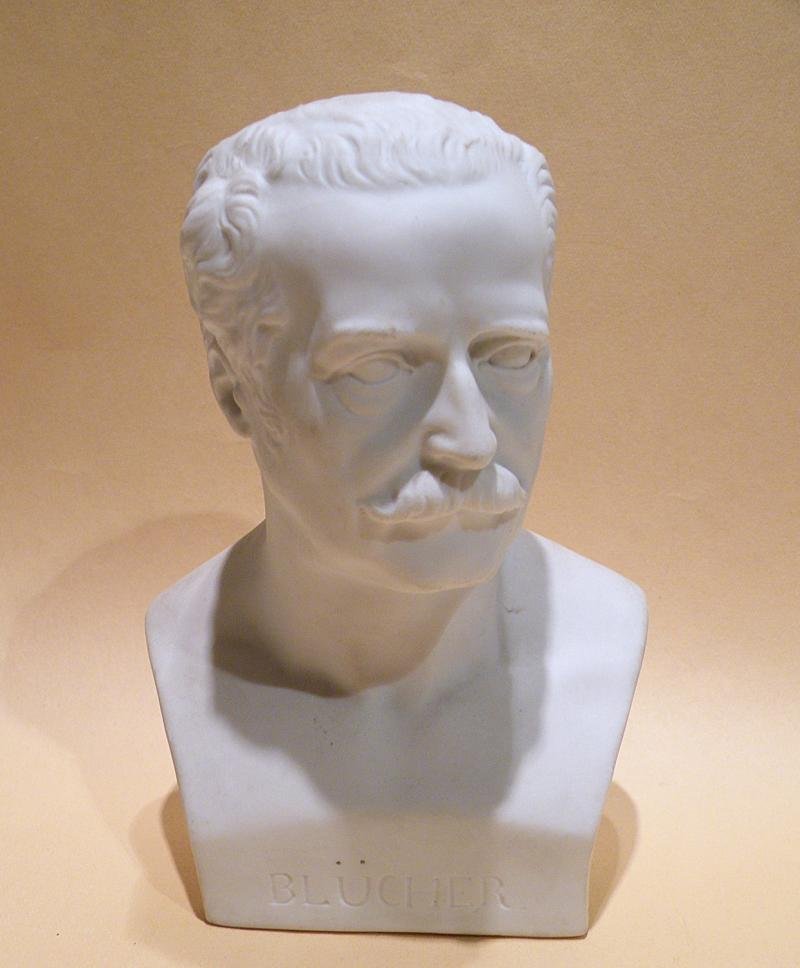 Antique Berlin Porcelain Parian Bust of General Blucher — image 2