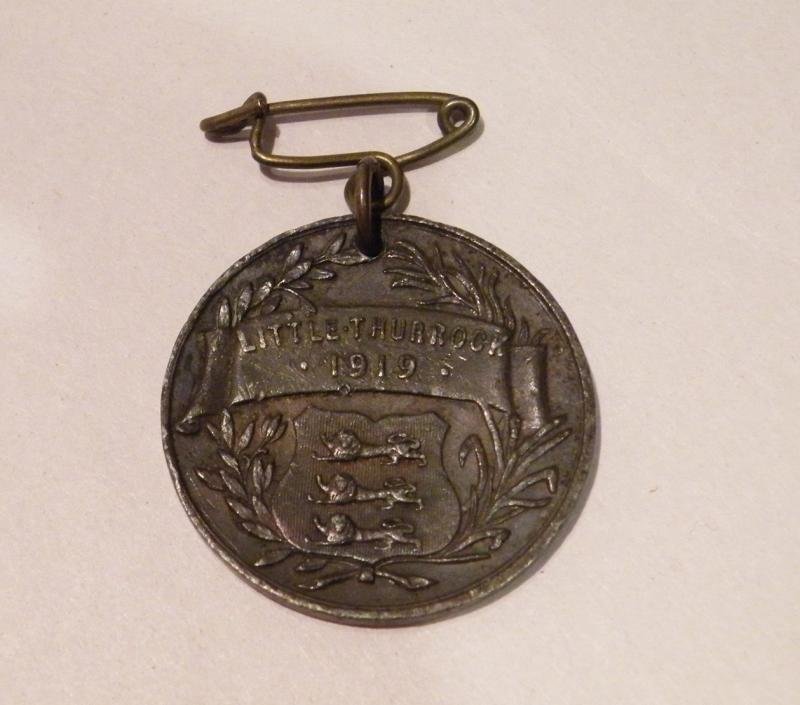 WW1 Era 1919 Peace Medal from Little Thurrock — image 2