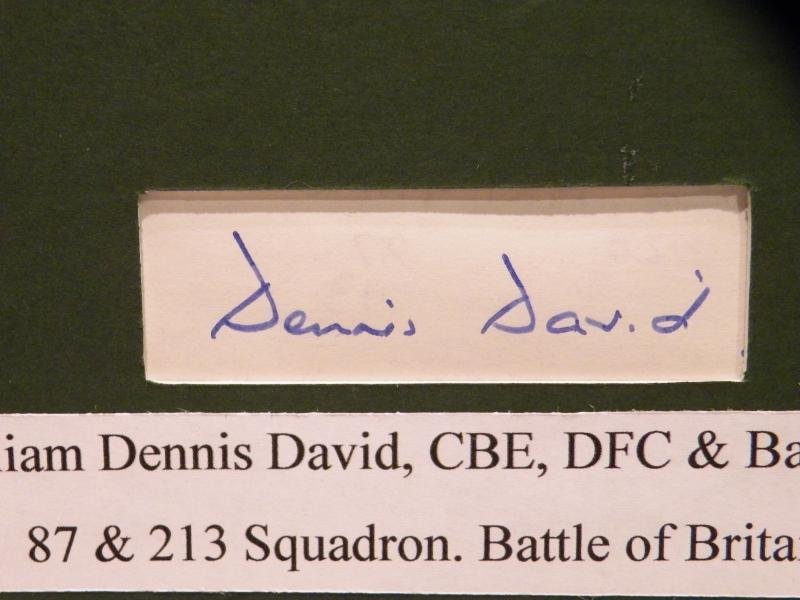 Original Signature of Dennis David – Battle of Britain Pilot. — image 3