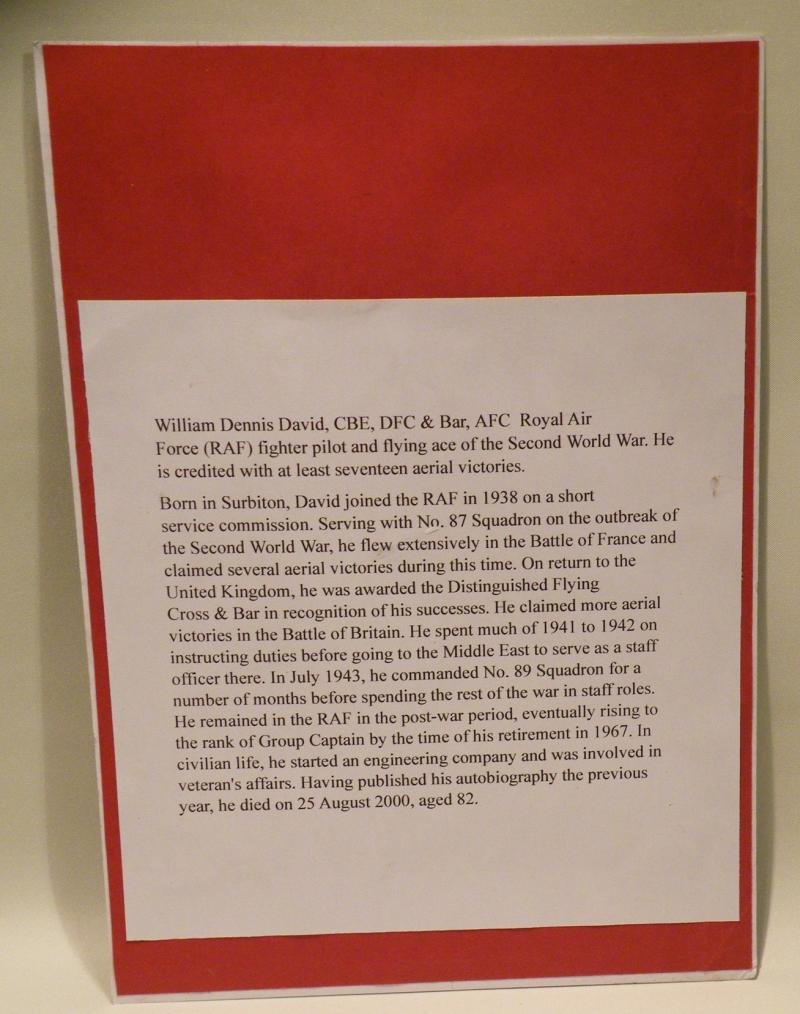 Original Signature of Dennis David – Battle of Britain Pilot. — image 4