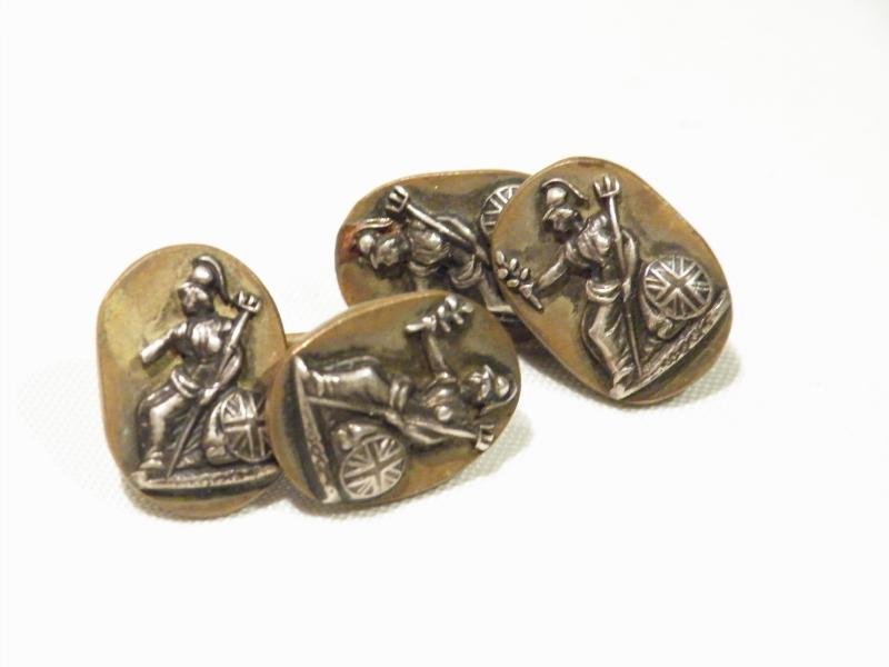 Pair Norfolk Regiment Cufflinks. — image 2
