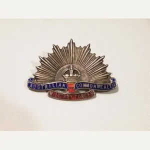 WW1 Era Sterling Silver Australian Commonwealth Sweetheart Brooch