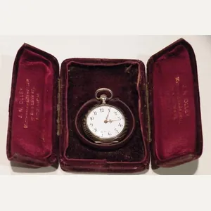 Antique Niello silver Fob Watch.