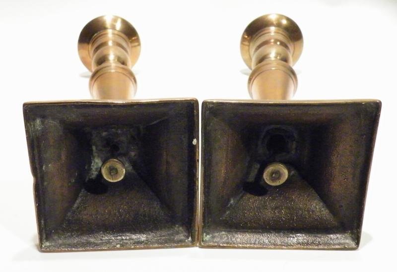 Pair of 18th Century Bronze Candlesticks. — image 3