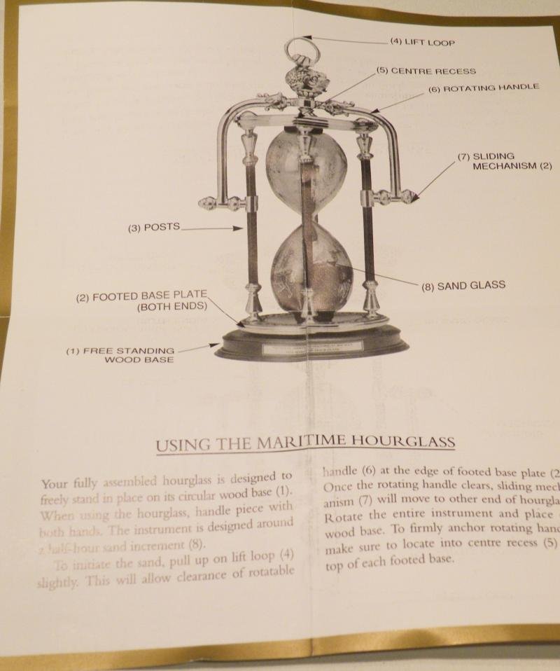 Vintage Franklin Mint – The Discovery Hourglass — image 7